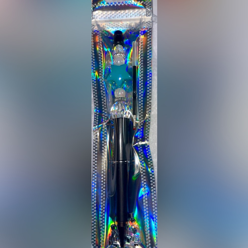 Beaded handmade, pens with one ink refill